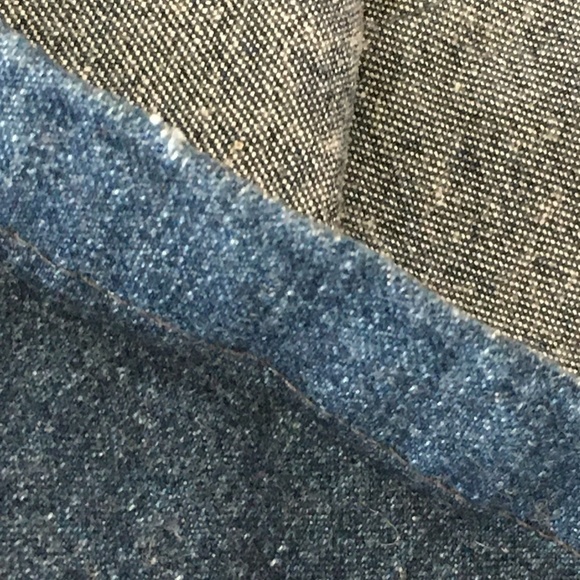 𝅺vintage Boho Hippie Denim Long Circle Skirt 2/4 - Picture 7 of 9